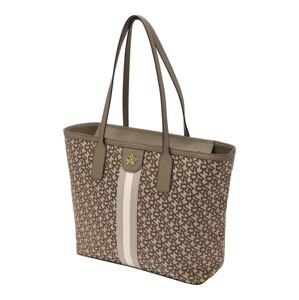DKNY Shopper táska 'Carol'  sötét barna / arany / fehér