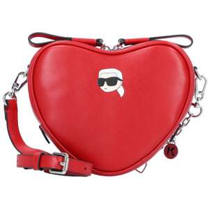 Karl Lagerfeld Válltáska 'Valentine'  piros / fekete / fehér