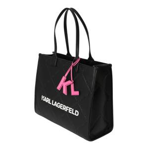 Karl Lagerfeld Shopper táska  rózsaszín / fekete / fehér