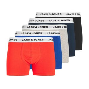 JACK & JONES Boxeralsók  kék / szürke melír / világospiros / fekete