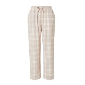 Lindex Pizsama nadrágok  világos bézs / fehér