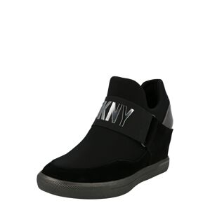 DKNY Belebújós cipők 'COSMOS'  fekete / ezüst