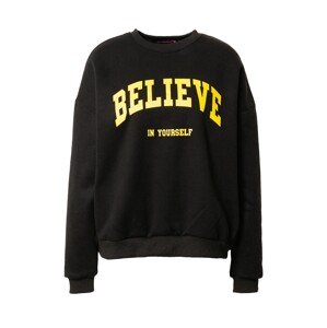 Edikted Tréning póló 'Believe'  sárga / fekete