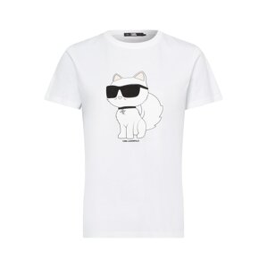 Karl Lagerfeld Póló 'Ikonik 2.0'  krém / fekete / piszkosfehér / természetes fehér