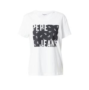 Pepe Jeans Póló 'LUCIE'  fekete / fehér