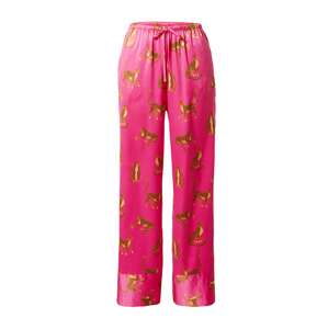 Hunkemöller Pizsama nadrágok  konyak / világosbarna / rózsaszín / fekete