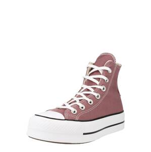 CONVERSE Magas szárú edzőcipők  fáradt rózsaszín / fekete / fehér