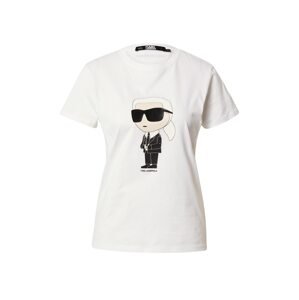 Karl Lagerfeld Póló 'Ikonik 2.0'  krém / fekete / piszkosfehér