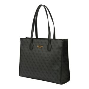 GUESS Shopper táska 'Silvana'  sötétszürke / fekete