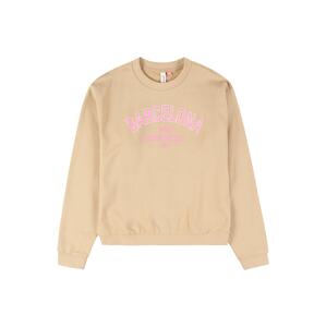 Vero Moda Girl Tréning póló 'BRENDA'  sötét bézs / világos-rózsaszín / fehér