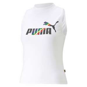 PUMA Sport top  sárga / fekete / fehér