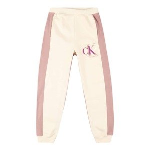 Calvin Klein Jeans Nadrág  elefántcsont / fáradt rózsaszín
