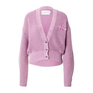Calvin Klein Jeans Kardigán  rózsaszín / fehér