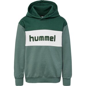Hummel Tréning póló 'Morten'  zöld / sötétzöld / fehér