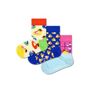 Happy Socks Zokni 'Bathtime'  kék / pasztellsárga / rózsaszín / piros