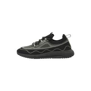 Pull&Bear Rövid szárú sportcipők  szürke / fekete