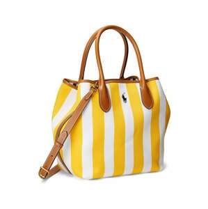 Polo Ralph Lauren Shopper táska  barna / sárga / fekete / fehér