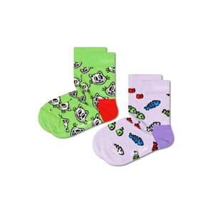 Happy Socks Zokni  világoszöld / orgona / rikító piros / piszkosfehér