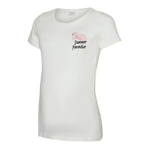 MAMALICIOUS Póló 'FELIZ'  világos-rózsaszín / fekete / fehér