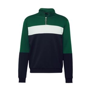 Trendyol Tréning póló  sötétkék / zöld / fehér