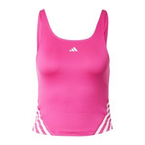 ADIDAS PERFORMANCE Sport top 'Train Icons 3-Stripes'  rózsaszín / fehér