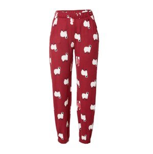 Gilly Hicks Pizsama nadrágok 'COZY JO'  piros / fekete / fehér