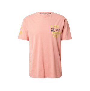 SCOTCH & SODA Póló  azúr / sárga / pasztell-rózsaszín / fekete