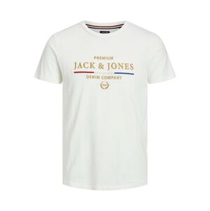 JACK & JONES Póló  tengerészkék / aranysárga / vérvörös / fehér