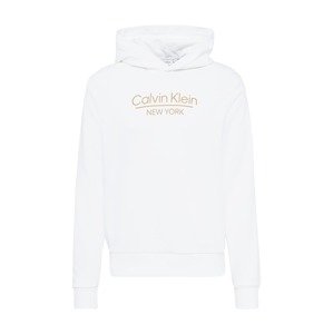 Calvin Klein Tréning póló  sötét bézs / fehér