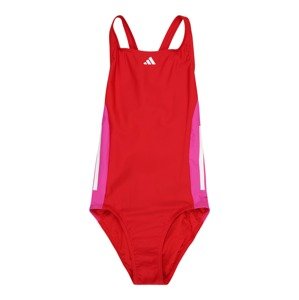 ADIDAS PERFORMANCE Sport fürdőruhadivat 'Cut 3-Stripes'  rózsaszín / piros / fehér