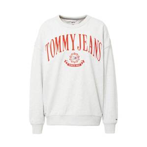 Tommy Jeans Tréning póló  szürke / piros / fehér