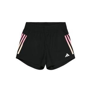 ADIDAS SPORTSWEAR Sportnadrágok 'Aeroready 3-Stripes High-Rise'  világos bézs / világos-rózsaszín / fekete / fehér