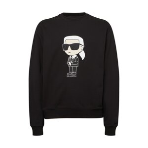 Karl Lagerfeld Tréning póló 'Ikonik'  bézs / fekete / fehér