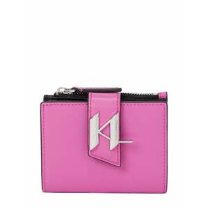 Karl Lagerfeld Pénztárcák 'Saddle'  rózsaszín / ezüst