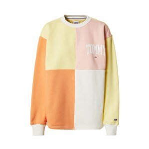 Tommy Jeans Tréning póló  pasztellsárga / narancs / rózsaszín / fehér