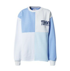 Tommy Jeans Tréning póló  tengerészkék / vízszín / világoskék / fehér