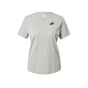 Nike Sportswear Póló 'Club Essential'  szürke / fekete