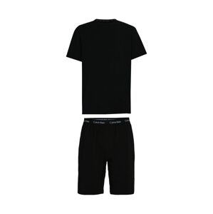 Calvin Klein Underwear Rövid pizsama  fekete / fehér