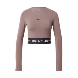 Nike Sportswear Póló  szilva / fekete / fehér