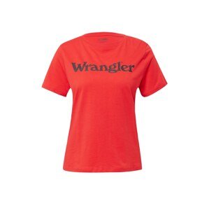 WRANGLER Póló  piros / fekete