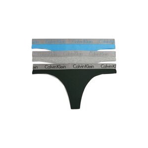 Calvin Klein Underwear String bugyik  kék / szürke / fekete