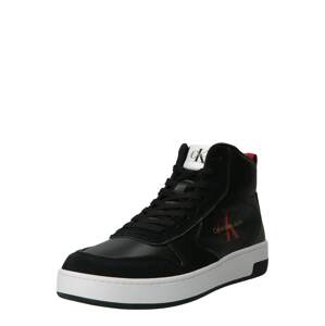 Calvin Klein Jeans Magas szárú sportcipők  piros / fekete / fehér