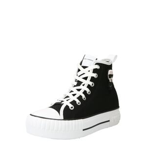 Karl Lagerfeld Magas szárú sportcipők 'KAMPUS MAX'  bézs / fekete / fehér