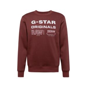 G-Star RAW Tréning póló  lilásvörös / fehér