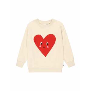 Lindex Tréning póló 'Hearts'  krém / világos-rózsaszín / tűzpiros / fekete