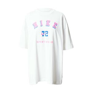 Nike Sportswear Oversize póló  kék / rózsaszín / fehér