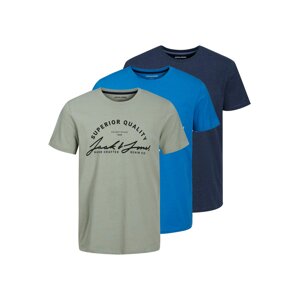 JACK & JONES Póló 'Shirt ACE'  kék / tengerészkék / olíva