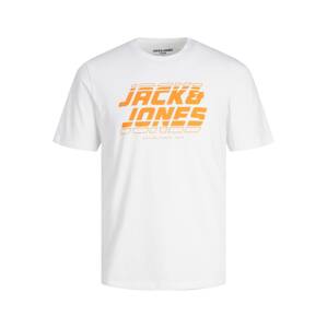 JACK & JONES Póló 'ELLIOT '  narancs / fehér