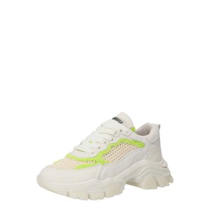 BRONX Rövid szárú sportcipők  bézs / citromzöld / piszkosfehér