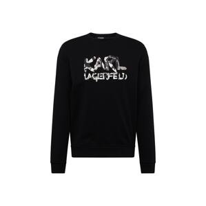 Karl Lagerfeld Tréning póló  antracit / kő / fekete / fehér